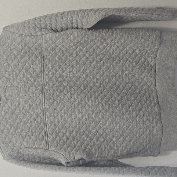 NFL Gray and Blue Quilted Woman's Zip Up Sweater - Picture 4 of 4